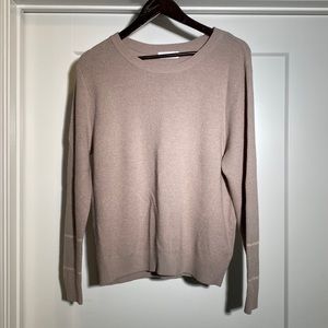 Oak + Fort Tan Knot Long Sleeve Top, Size Small